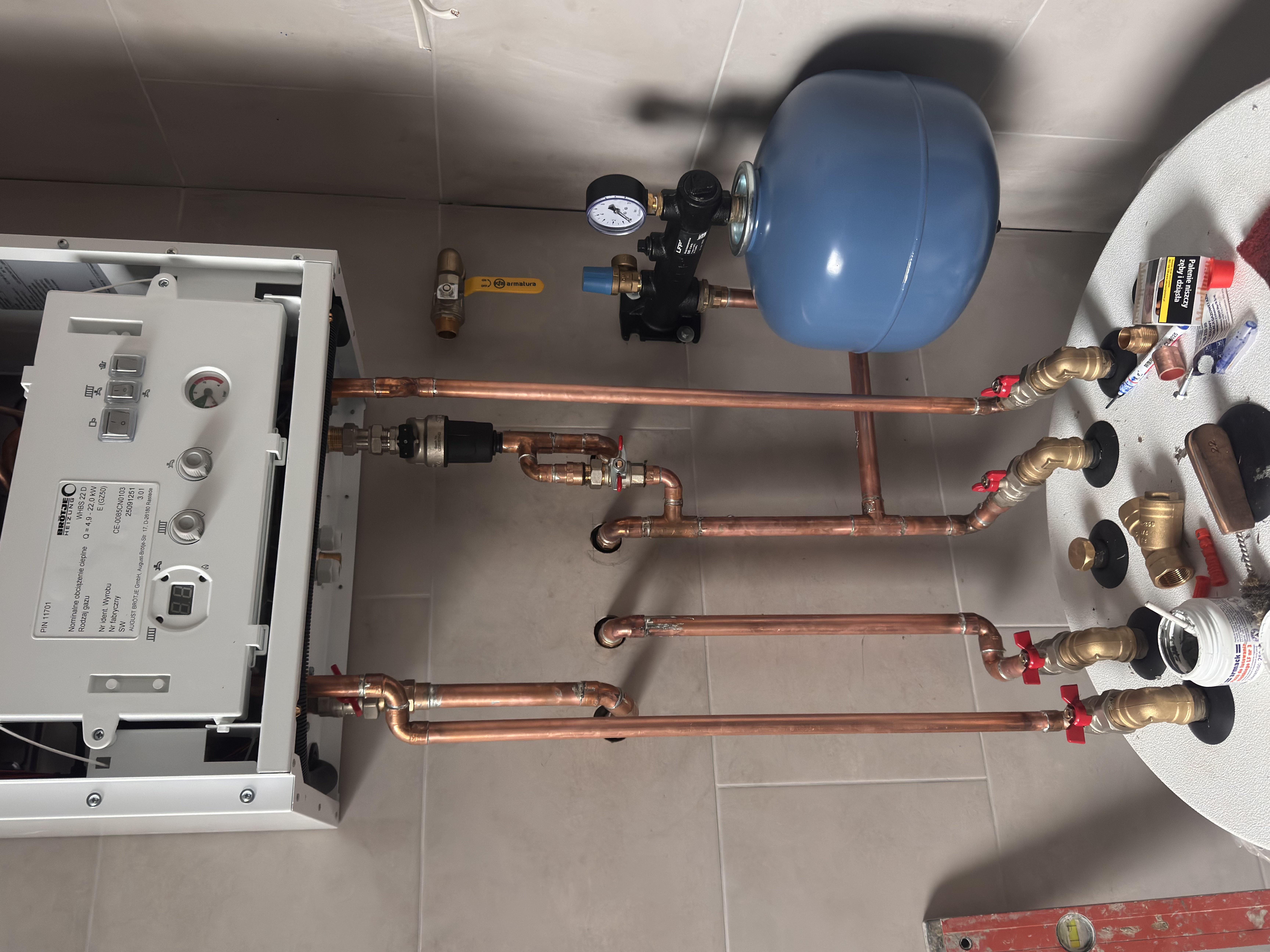 Realizacja - instalacja miedziana